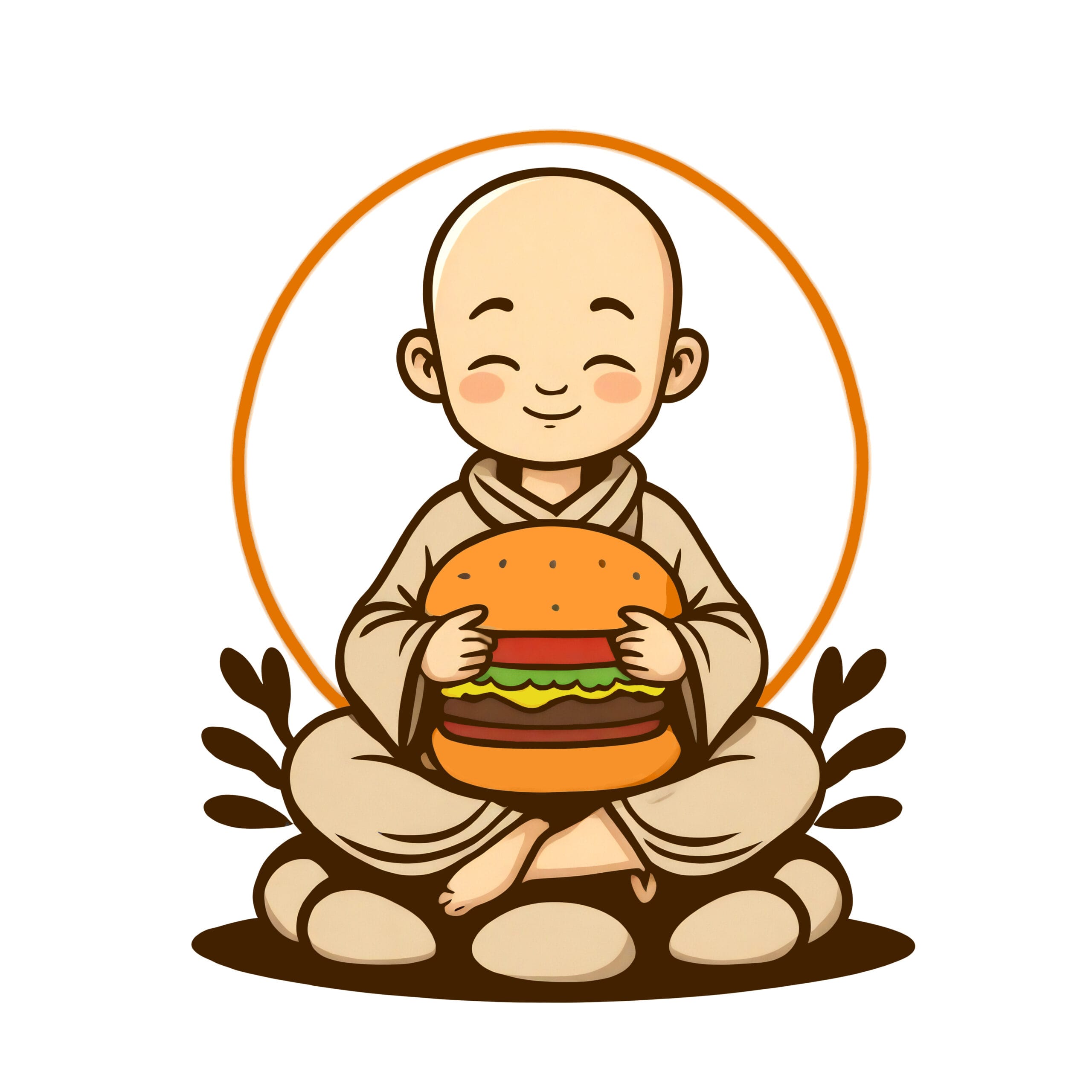 The Burger Monk Logo